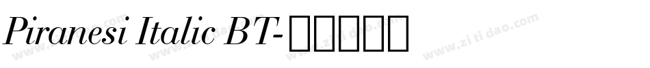 Piranesi Italic BT字体转换